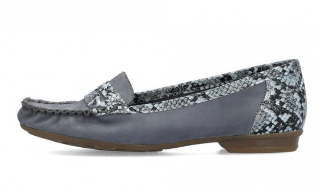 BLUE & SNAKESKIN LOAFER