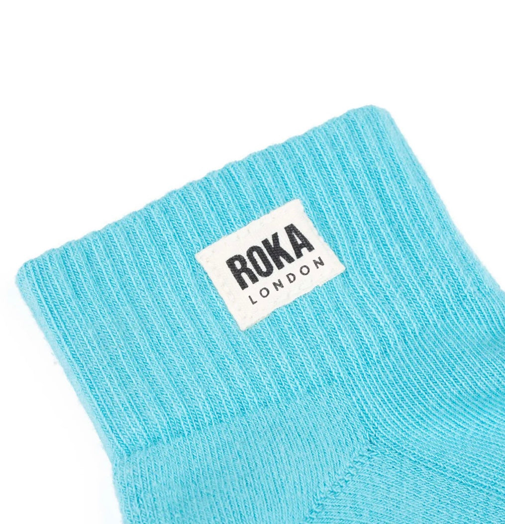 WEMBLEY ORGANIC SOCKS AQUATIC AWE