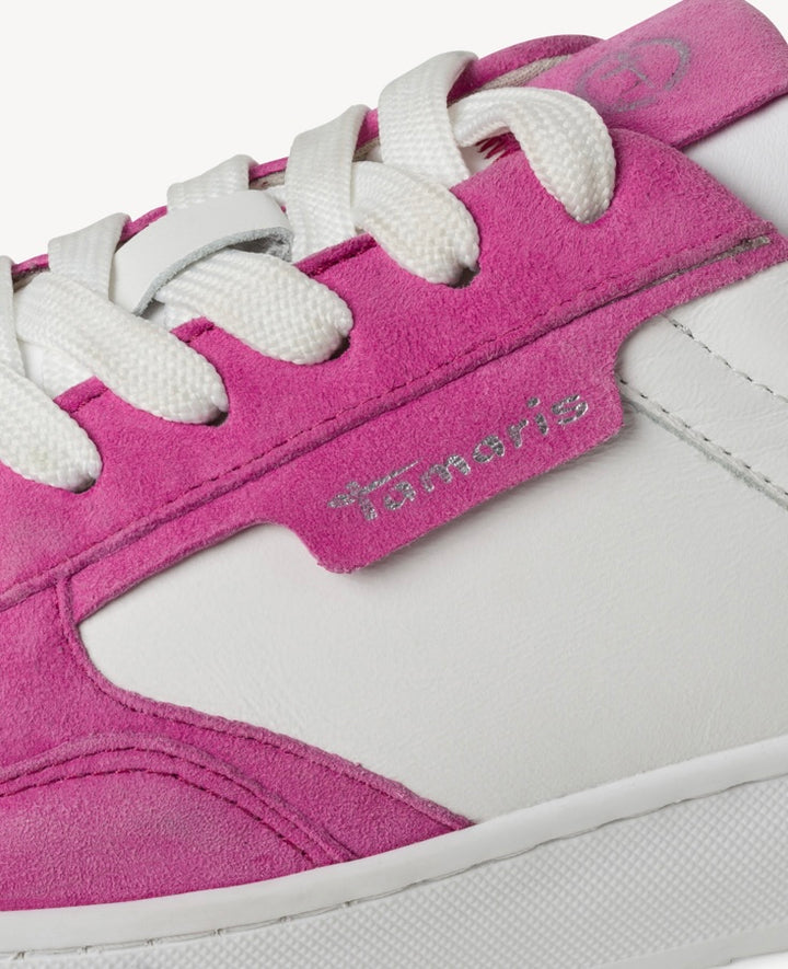PINK & WHITE LEATHER TRAINER
