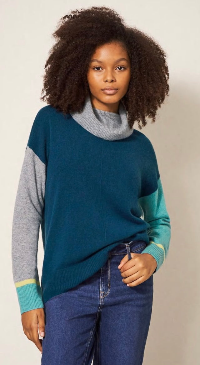 CALLIE H NECK CASHMERE JUMPER