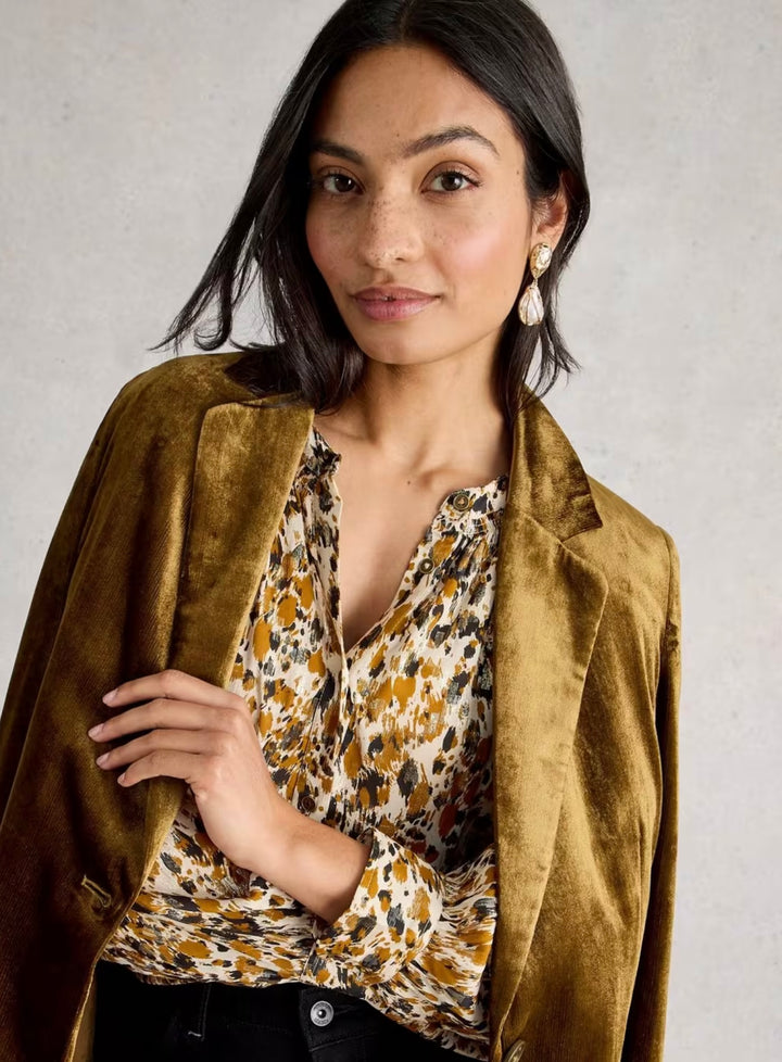 CHARCOAL MULTI ARI METALLIC TOP