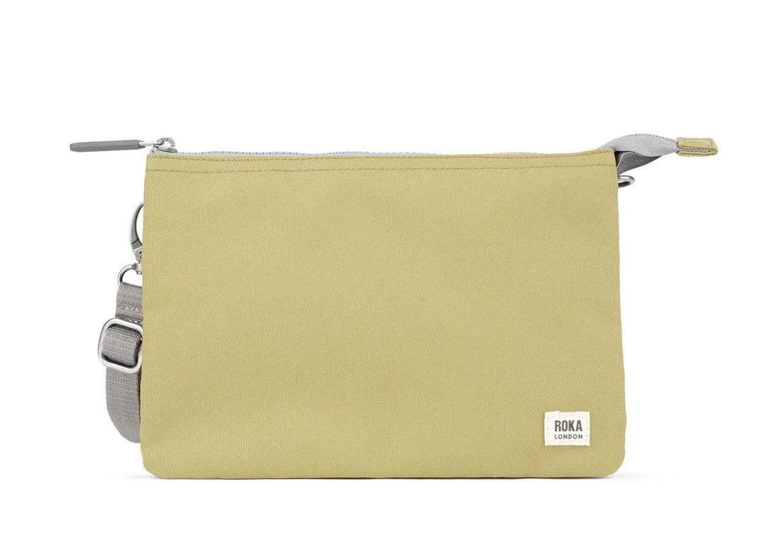 KAHKI CARNABY RECYCLED CANVAS CROSSBODY BAG