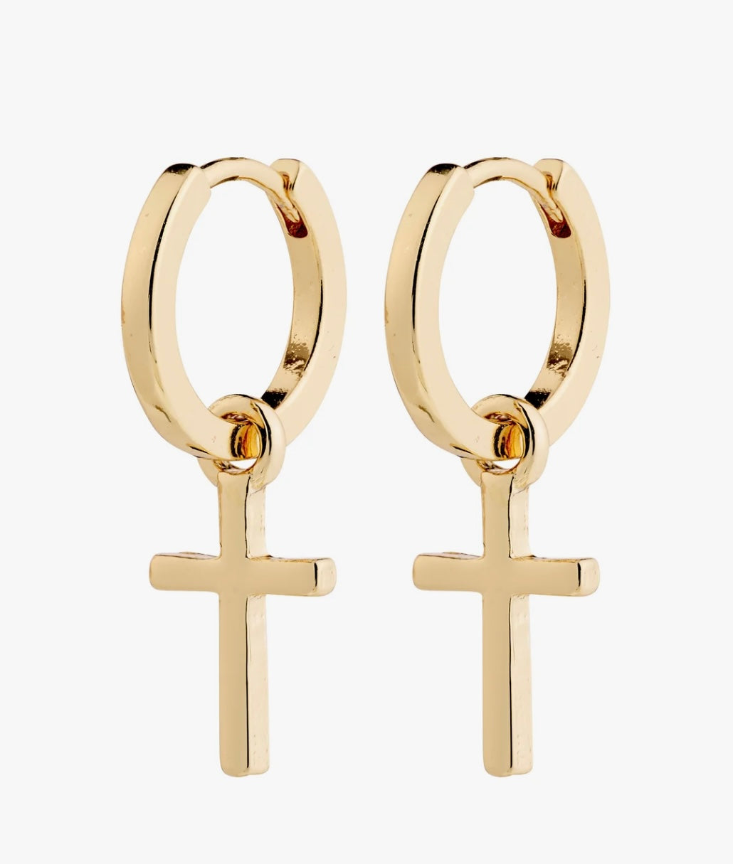 FLYNN GOLD PLATED EARRINGS