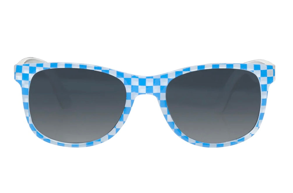 RETRO RACING CHECK SUNGLASSES