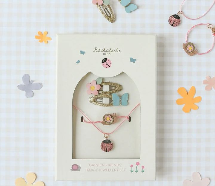 GARDEN FRIENDS HAIR & JEWELLERY SET