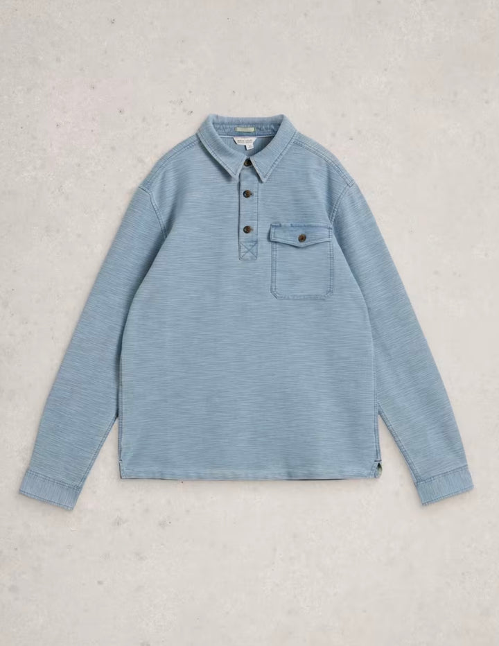 LIGHT BLUE FENTON SLUB POP OVER TOP