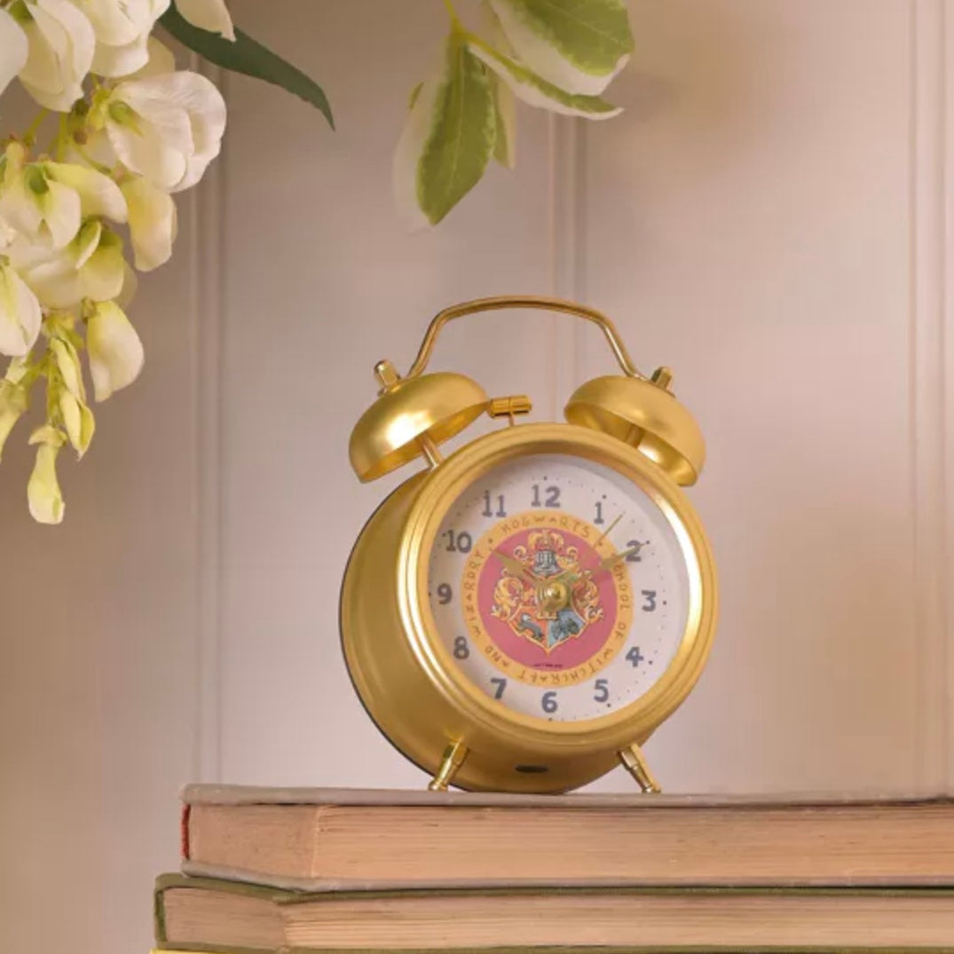 HARRY POTTER CHARMS HOGWARTS CREST ALARM CLOCK