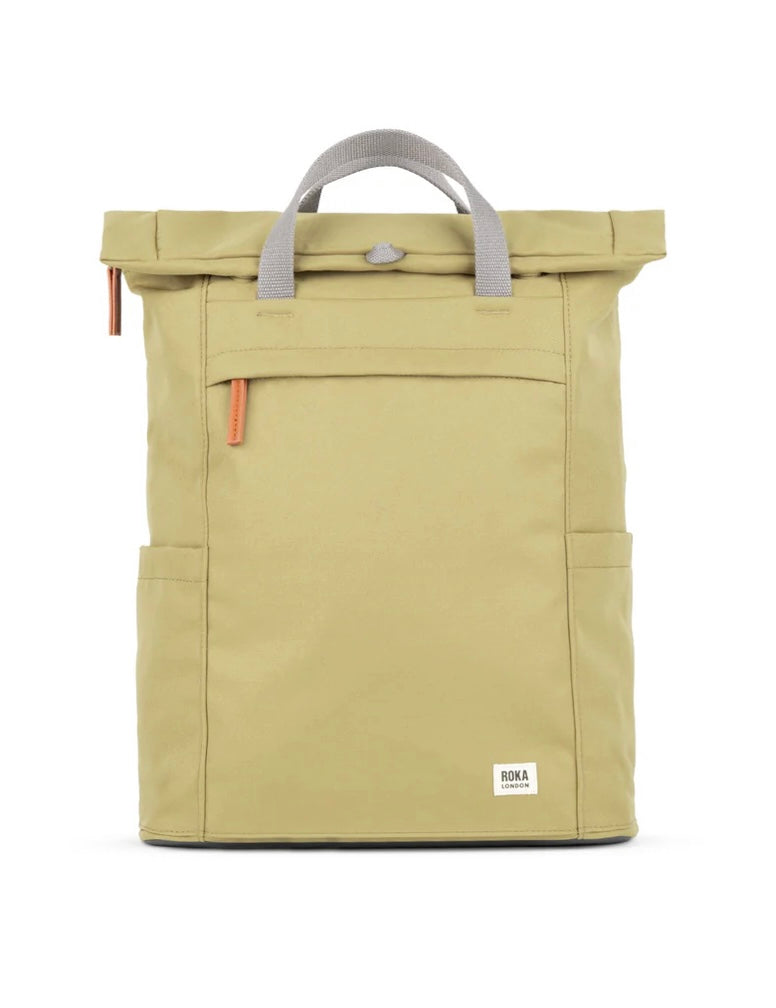 KHAKI MEDUIM FINCHELY A RECYCLED CANVAS BACKPACK