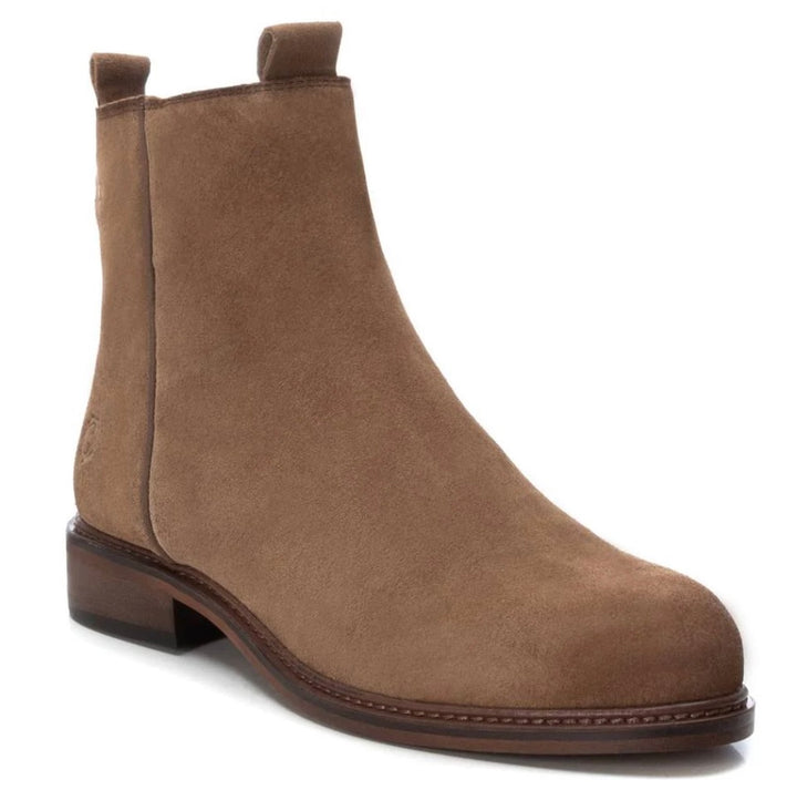 160930 TAUPE SUEDE LADIES ANKLE BOOTS