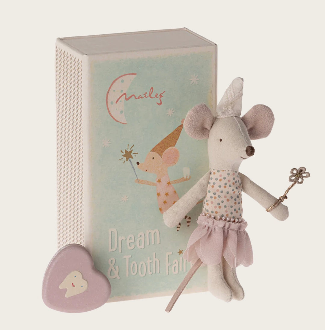 LITTLE SISTER TOOTH FAIRY MOUSE IN MATCHBOX