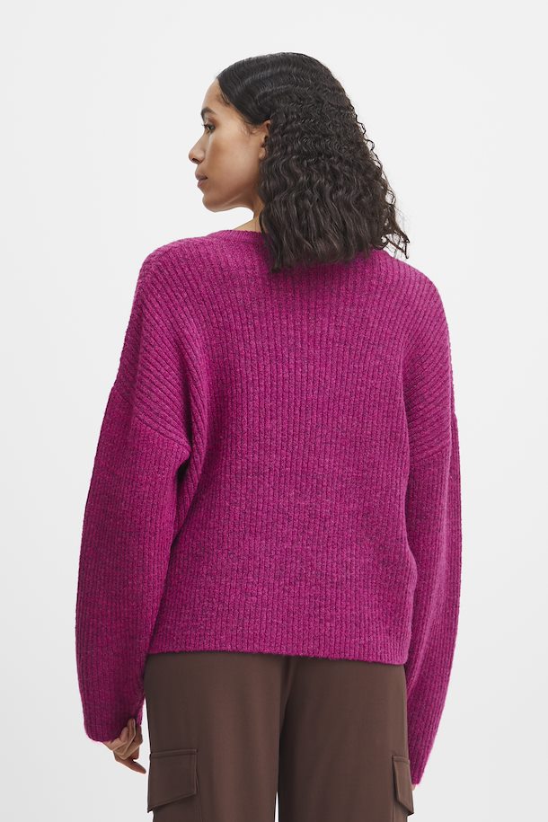 FESTIVAL FUCHSIA ONEMA V NECK JUMPER