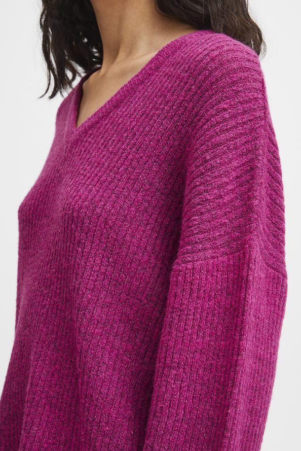 FESTIVAL FUCHSIA ONEMA V NECK JUMPER