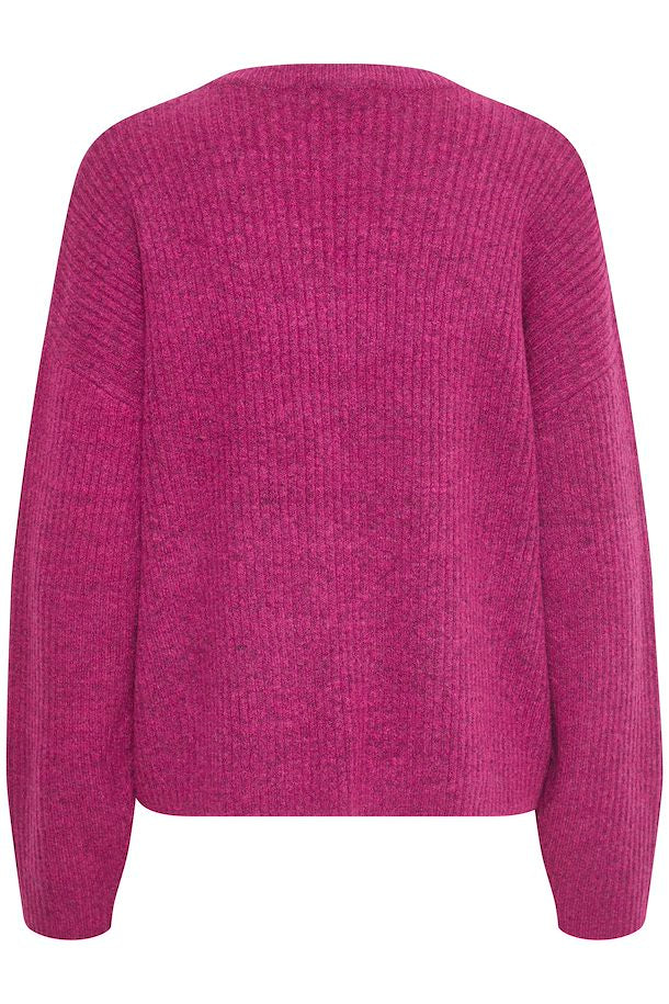 FESTIVAL FUCHSIA ONEMA V NECK JUMPER