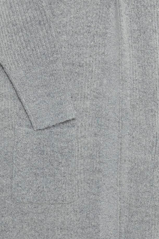 MID GREY MELANGE ONEMA LONG CARDIGAN