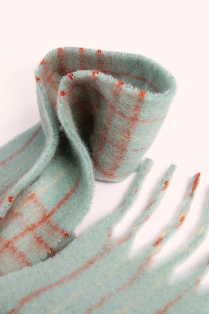 ICE & TANGERINE ANGELICA CHECK SCARF
