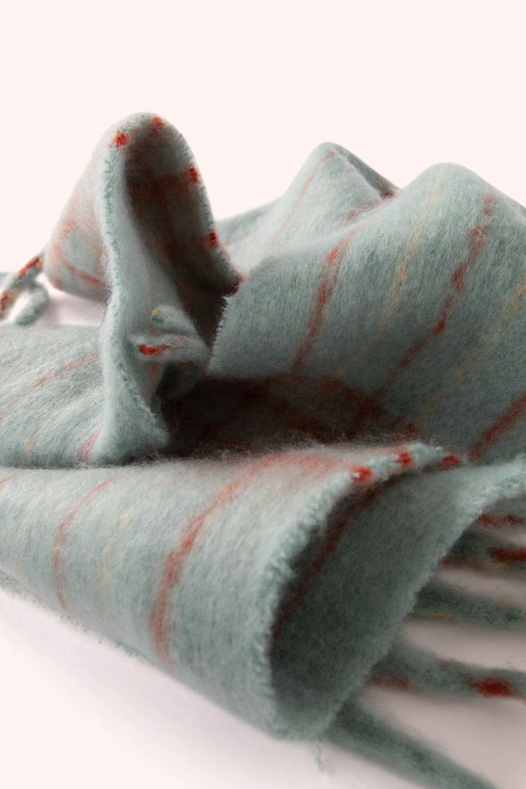 ICE & TANGERINE ANGELICA CHECK SCARF