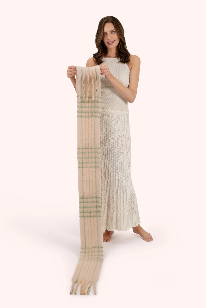 CREAM & SAGE ANGELICA SCARF