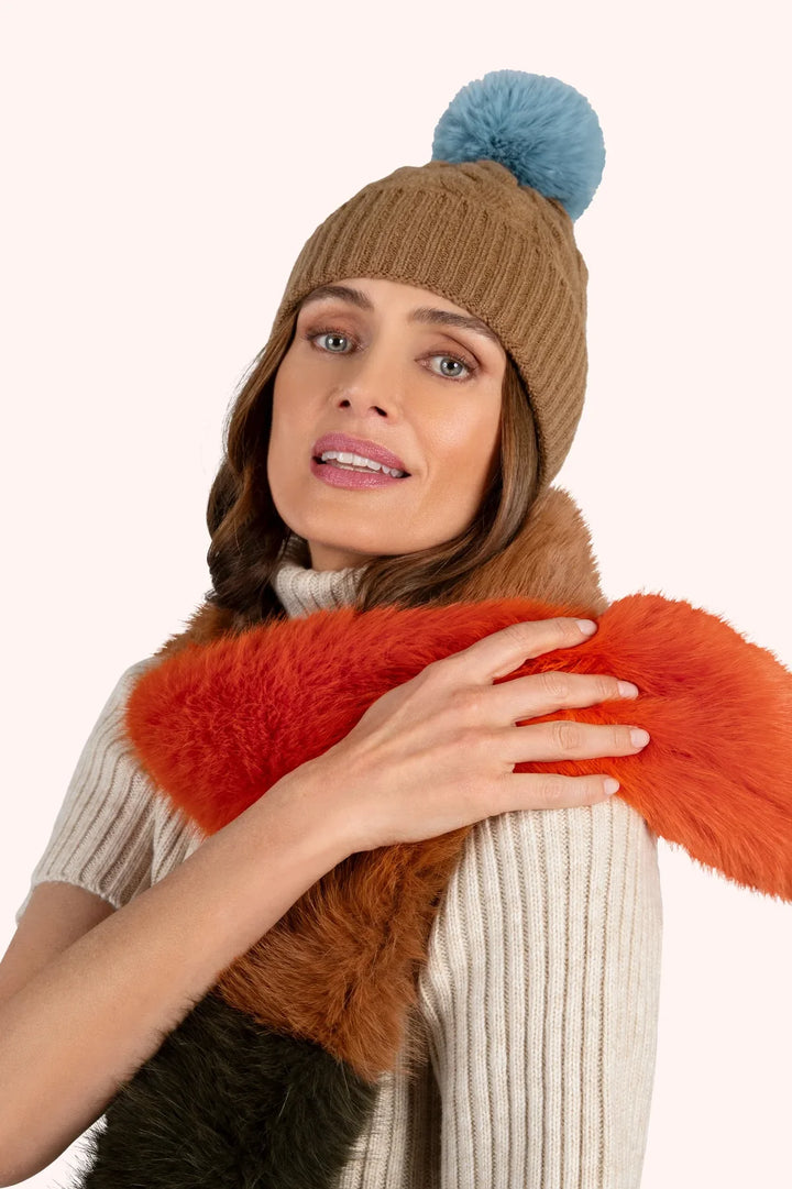 TANGERINE MOCHA & OLIVE ELSA SCARF