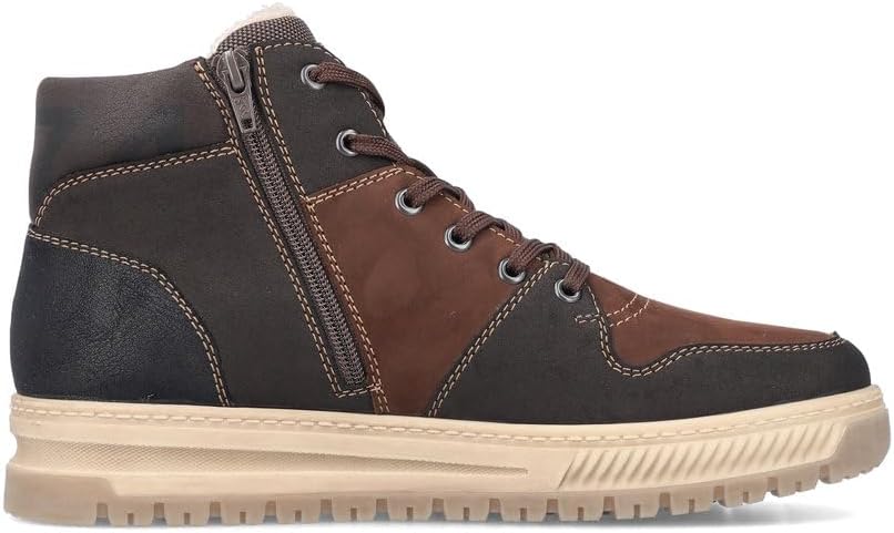 MENS BROWN COMBINATION EXTRA WIDE BOOT