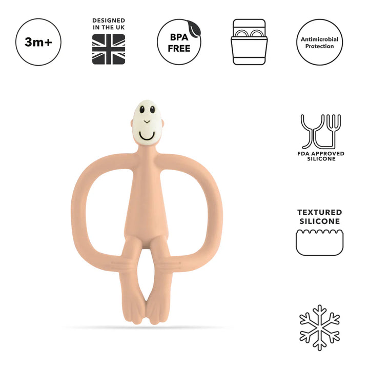 PEACH MONKEY TEETHER