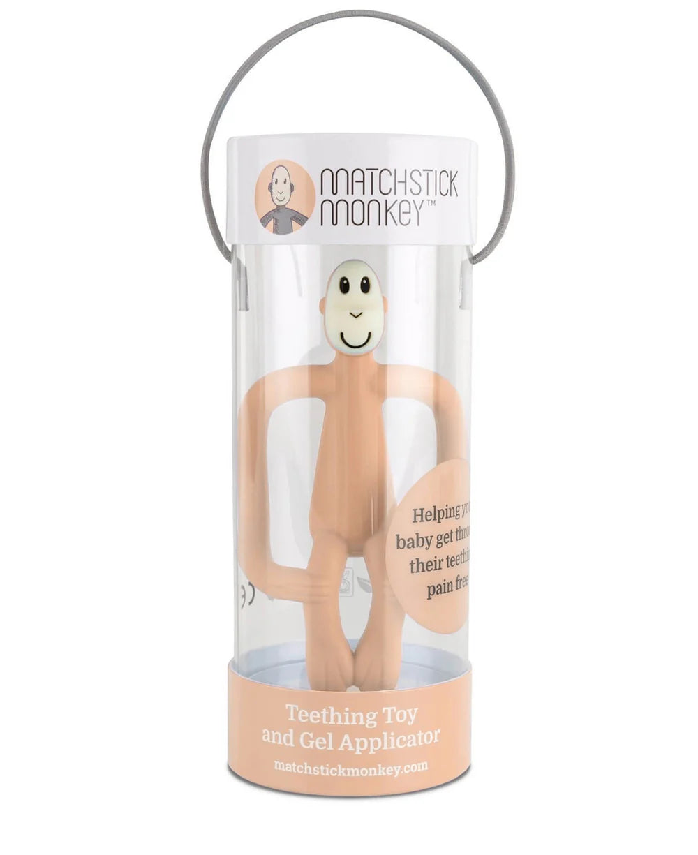 PEACH MONKEY TEETHER