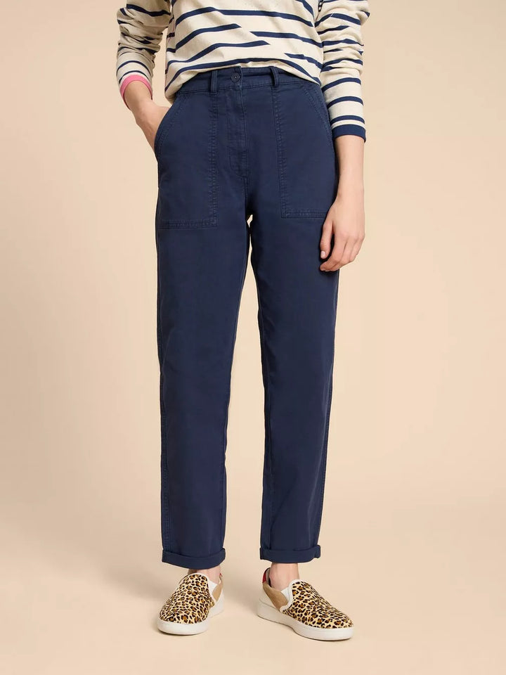 DARK NAVY TWISTER CHINO TROUSER