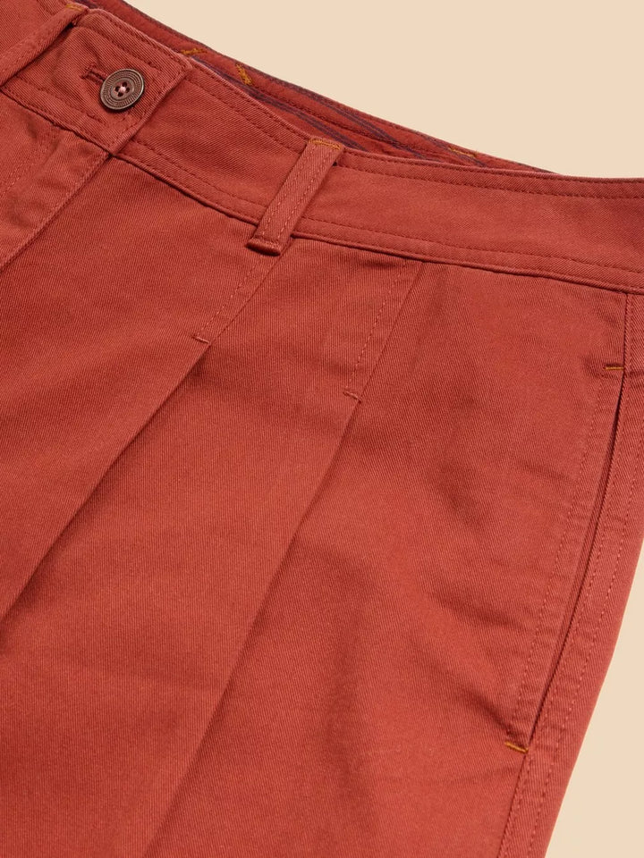 DARK RED SAMIRA WIDE LEG CROP TROUSER