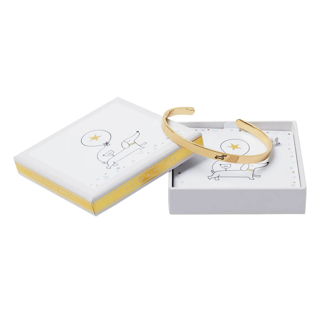 SAUSAGE DOG GOLD BANGLE