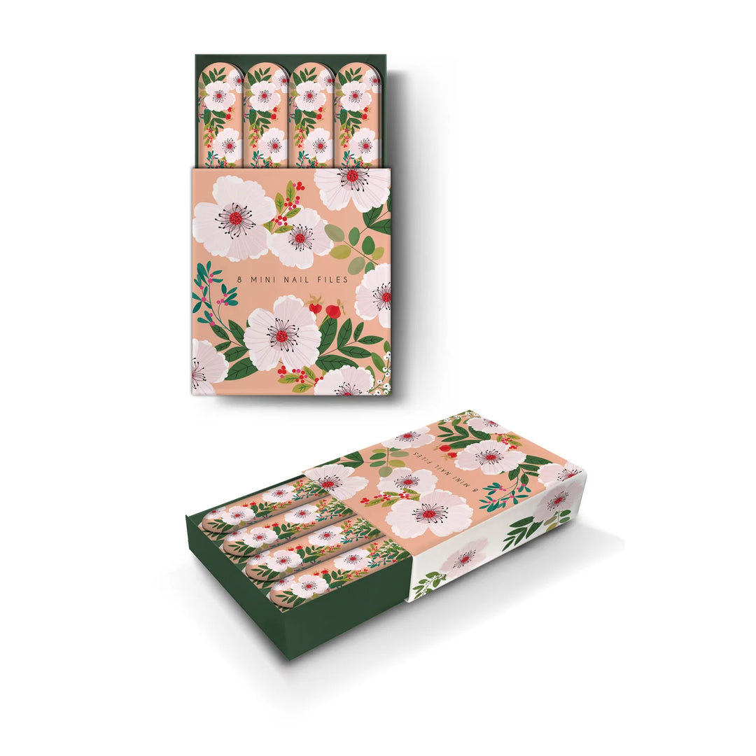 WHITE ROSE MINI NAIL FILES