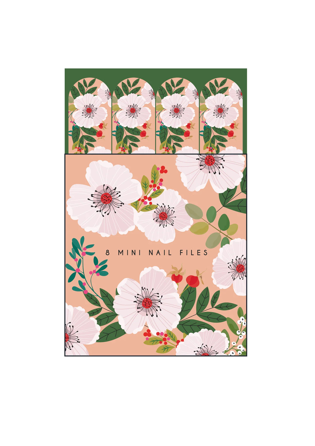 WHITE ROSE MINI NAIL FILES