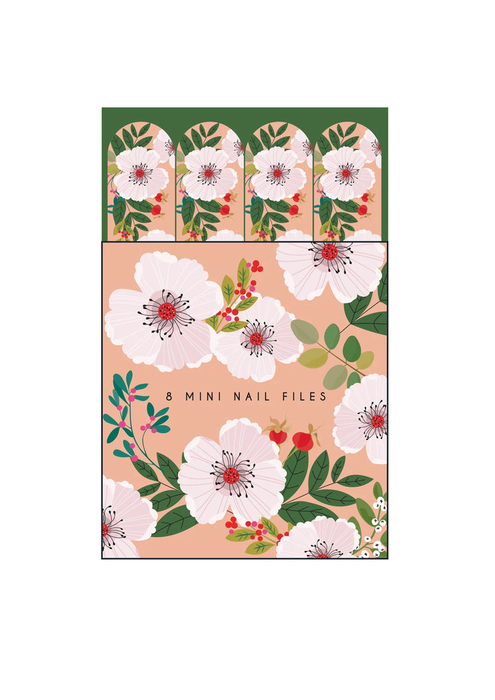 WHITE ROSE MINI NAIL FILES