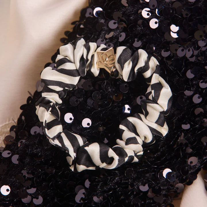 ZEBRA SILK SCRUNCHIE