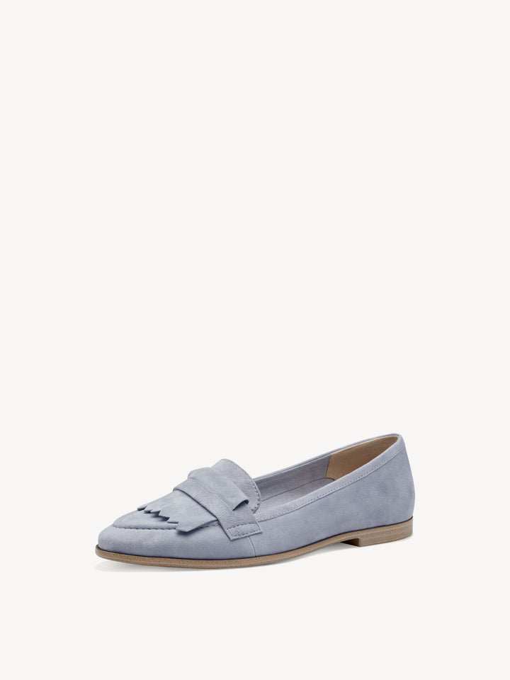 LIGHT BLUE LEATHER SLIPPER SHOE