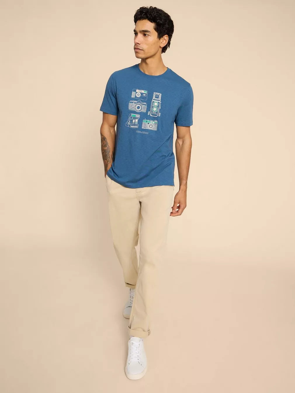 BLUE PRINT CAMERA CHRONICLES GRAPHIC TEE