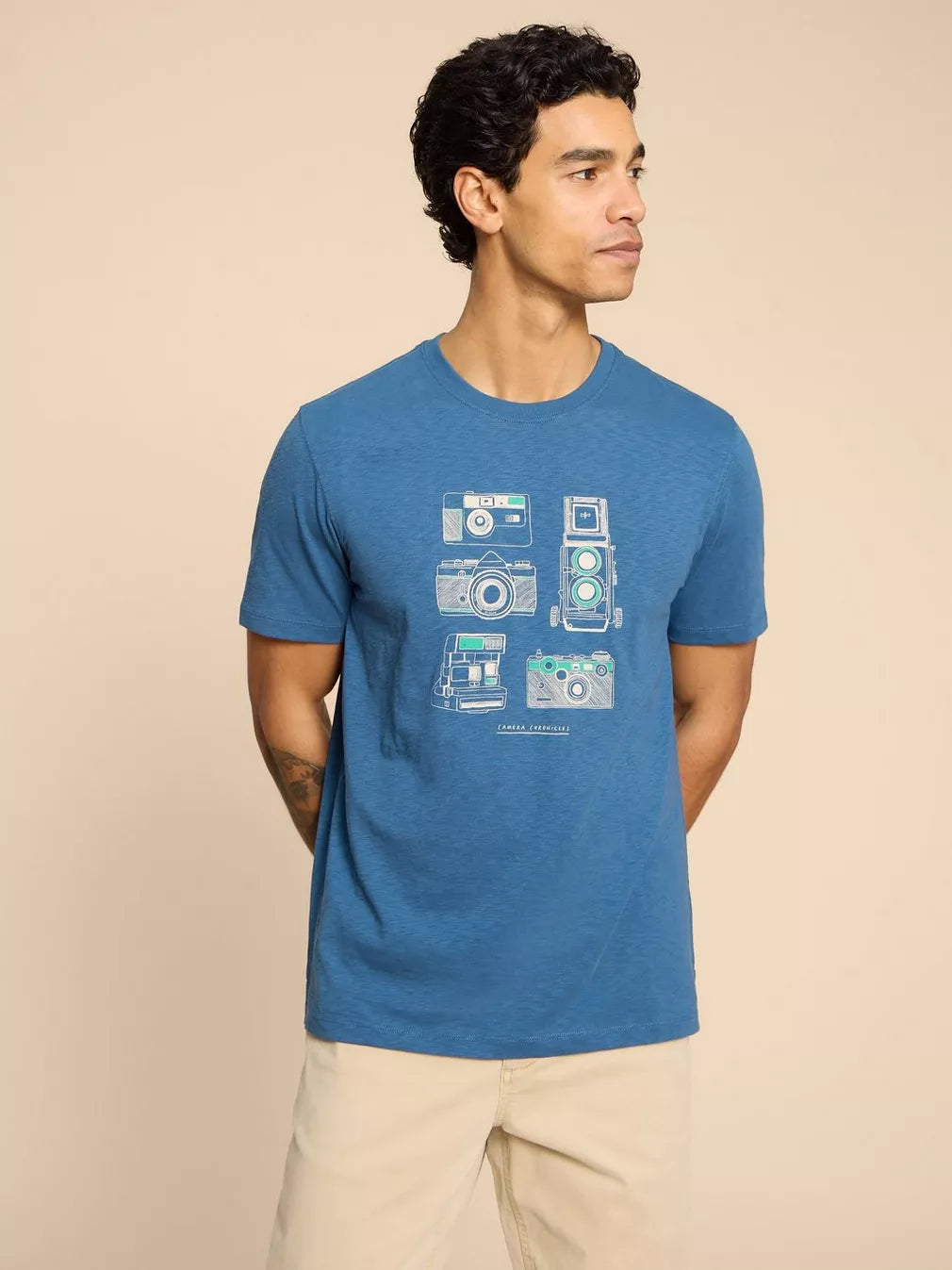 BLUE PRINT CAMERA CHRONICLES GRAPHIC TEE