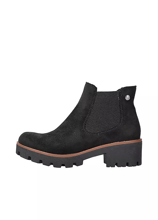 BLACK HEELED BOOT