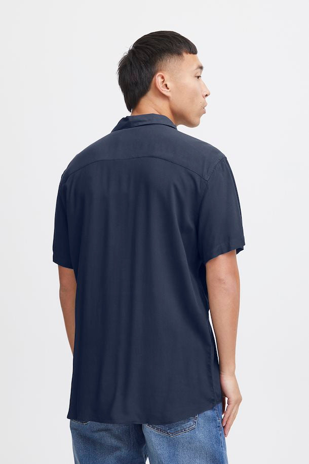 DRESS BLUE SHORT SLEEVED SHIRT