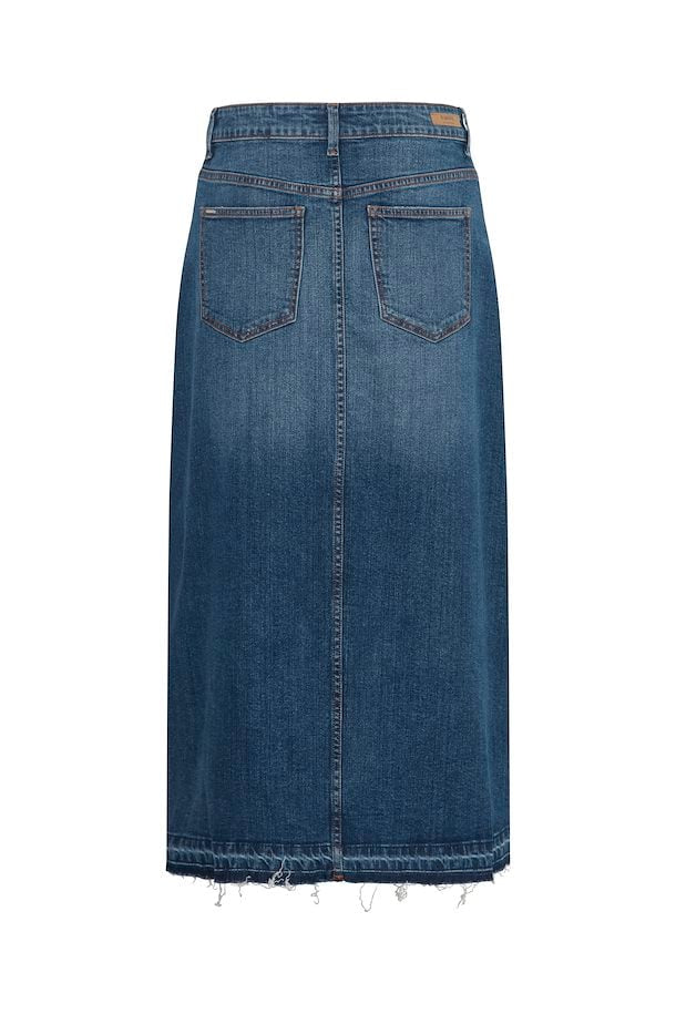 MID BLUE DENIM KOMMA SKIRT