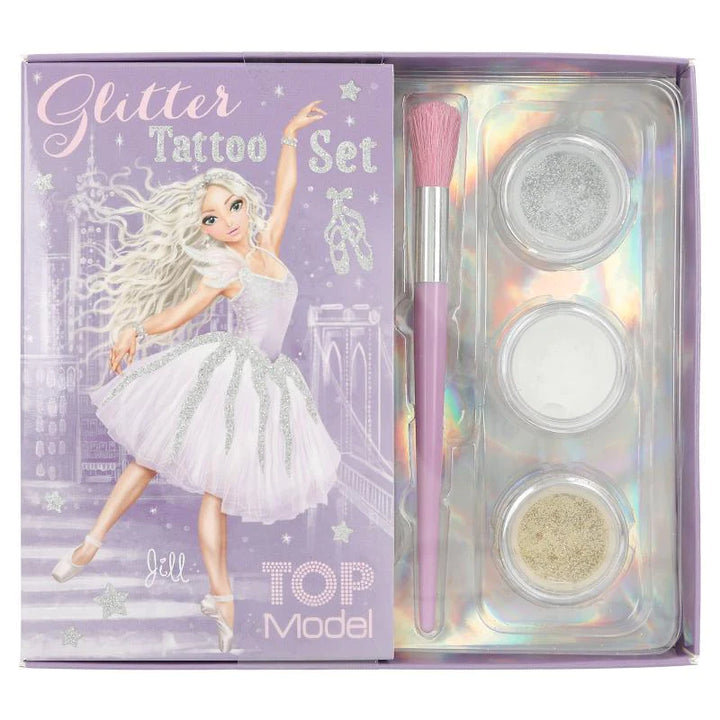 TOP MODEL BALLET GLITTER TATTOO SET