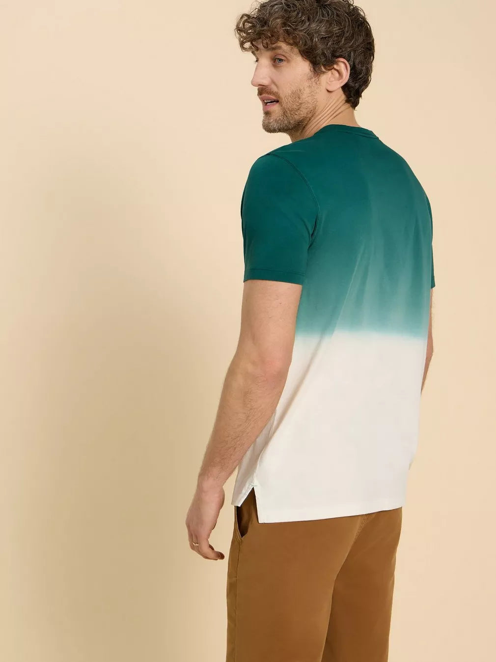 TEAL ABERSOCH DIP DYE TEE