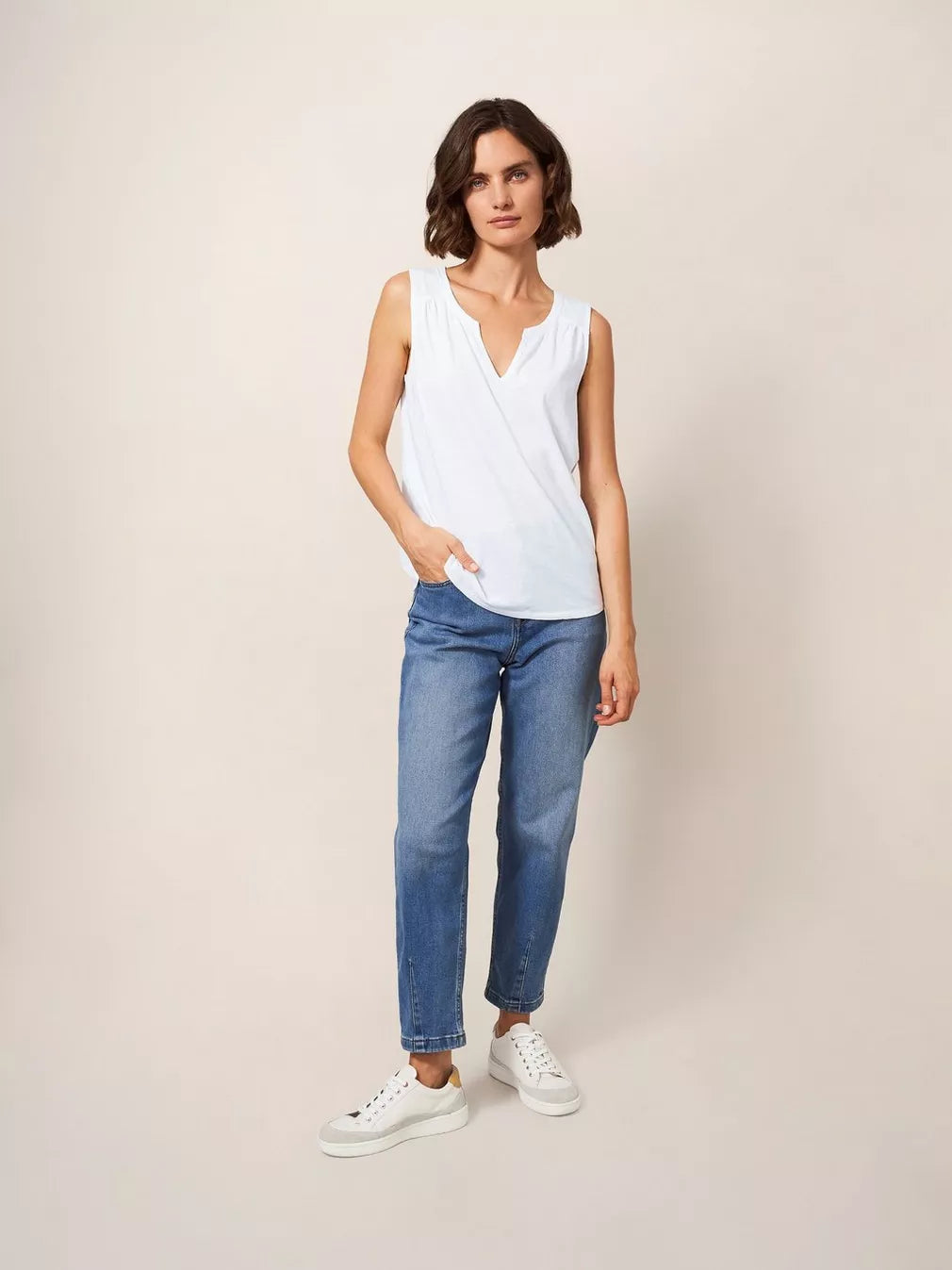 WHITE LALIA VEST