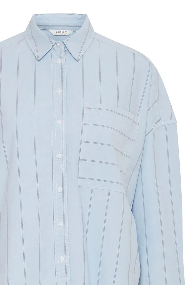 VISTA BLUE MIX INLUVA STRIPE SHIRT