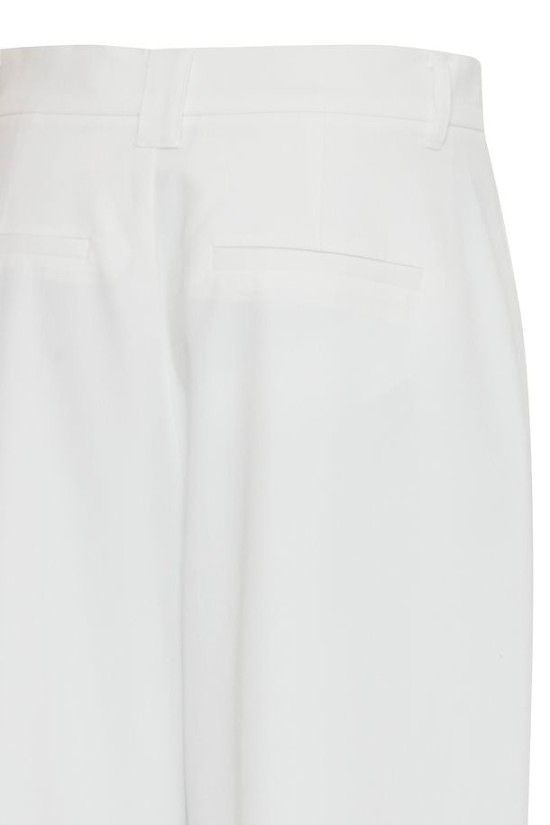 MARSHMALLOW WHITE DECERI BUTTON TROUSER