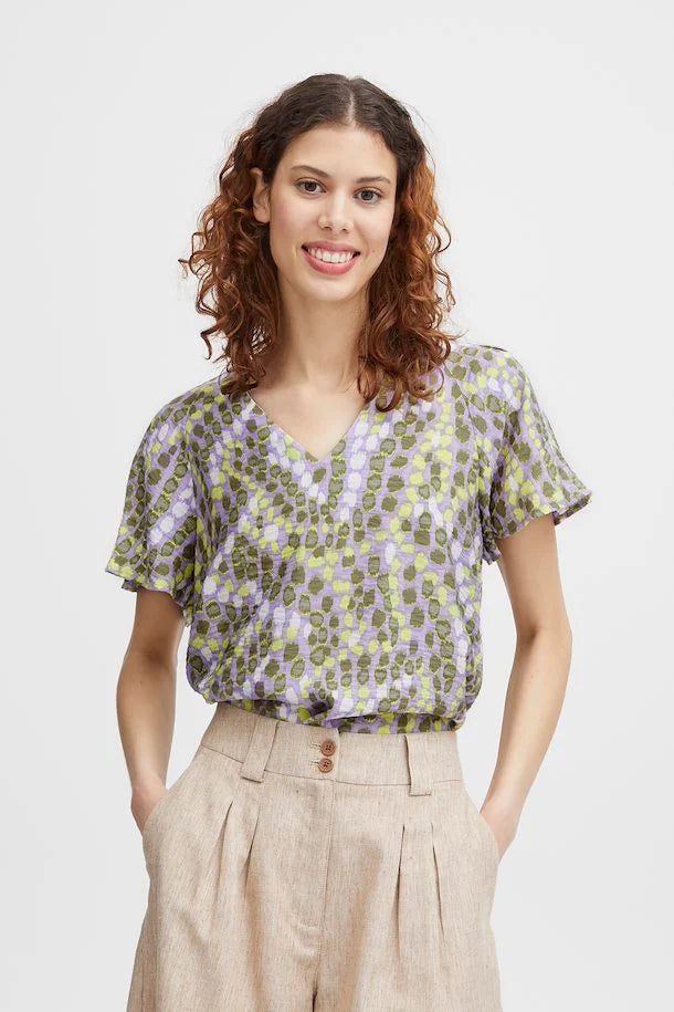 ORCHID BLOOM MIX IBANO BLOUSE