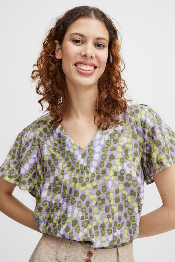 ORCHID BLOOM MIX IBANO BLOUSE