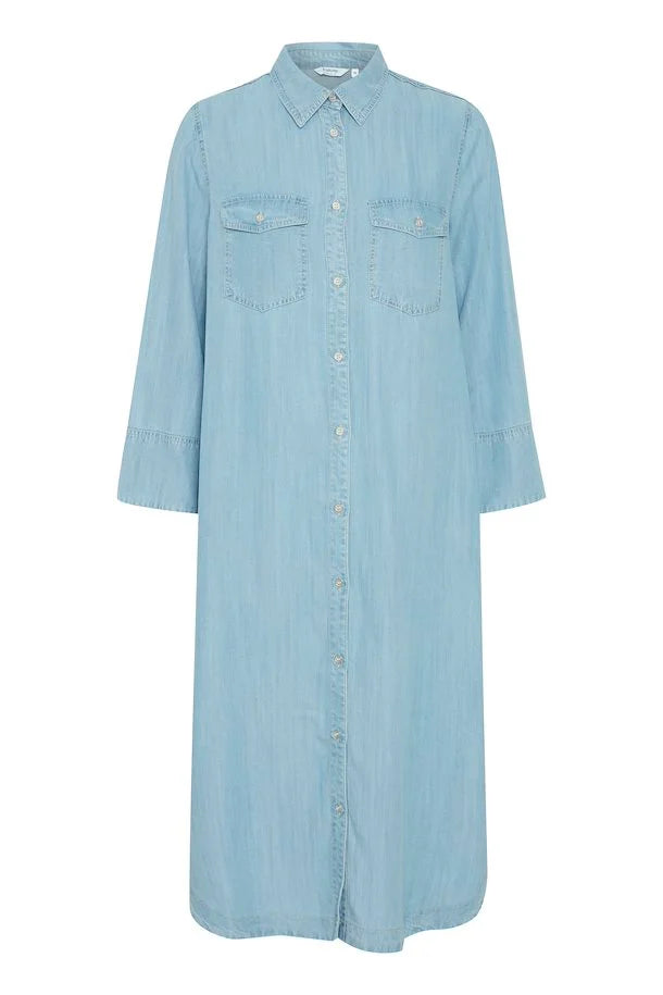 LIGHT BLUE DENIM LANA SHIRT DRESS