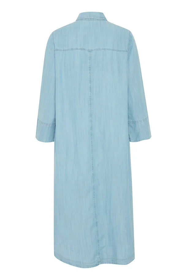 LIGHT BLUE DENIM LANA SHIRT DRESS
