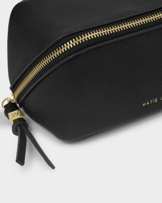 FOLD-OUT MIRROR MAKE UP BAG BLACK