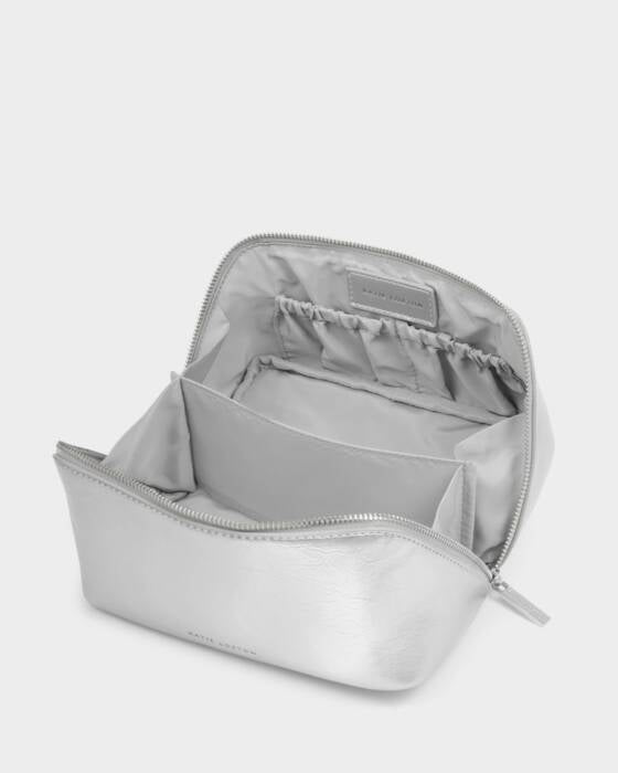 MEDIUM PATENT CRACKLE FOLD-OUT MAKEUP & WASH BAG