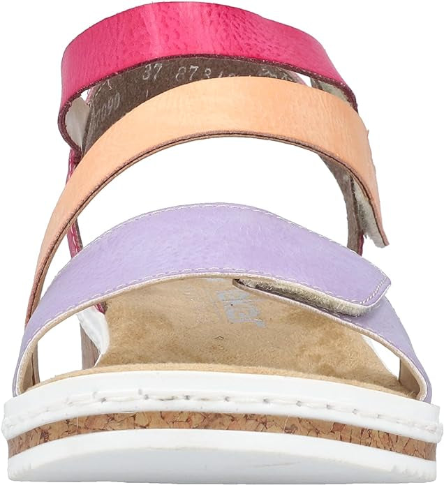 PINK & LILAC MULTI VELCRO SANDAL